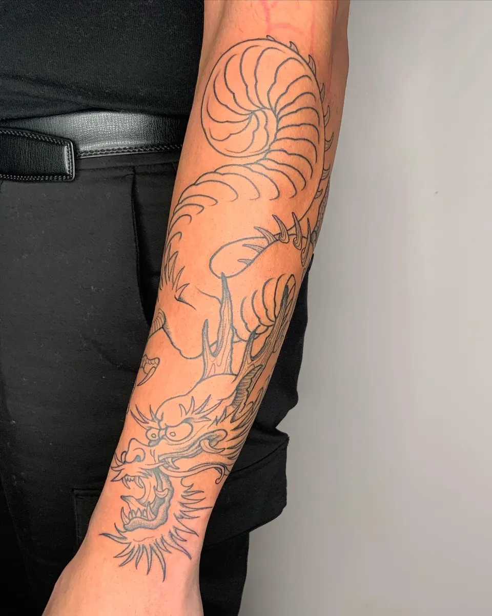 Tatouage « Manchette dragon », photo 2