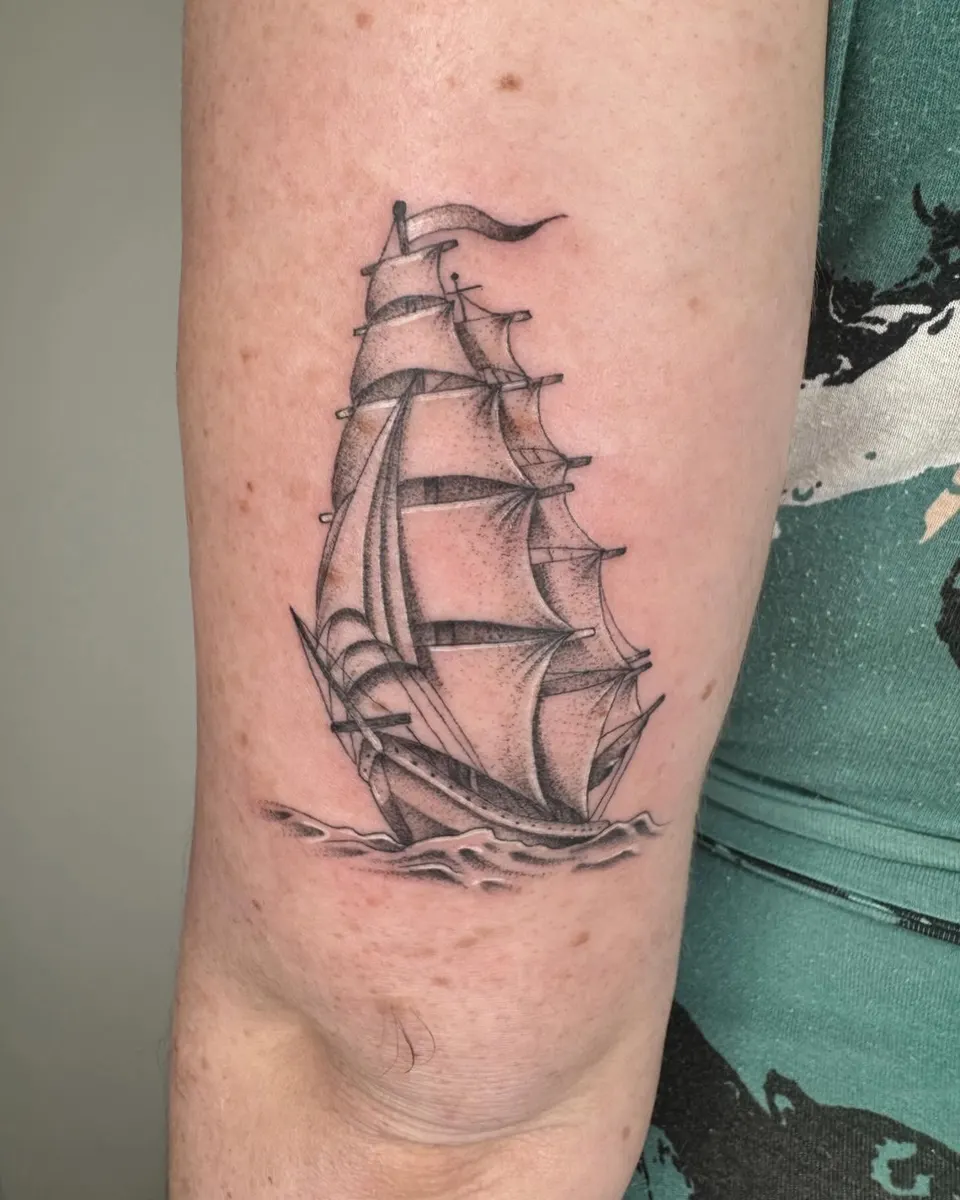 Tatouage « Trois-mâts »